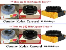  Lot of 5 Kodak Carousel 80 or 140 Slide Trays, Genuine Kodak Select 80 or 140