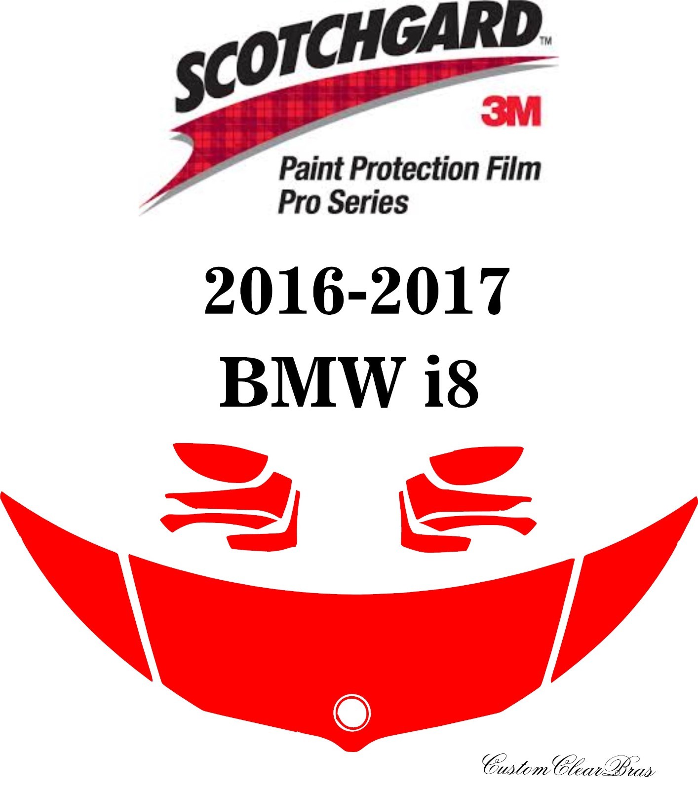 3M Scotchgard Paint Protection Film Pro Series Clear Bra 2016 2017 BMW i8 