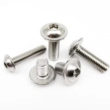 M2-M8 304 Stainless Steel Hex Hexagon Socket Round Head With Washer Screw Bolt
