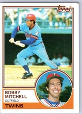 1983 Topps #647 Bobby Mitchell Minnesota Twins Baseball Card 