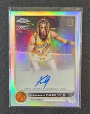 2022-23 Topps Chrome OTE Kanaan Carlyle #CA-KC1 Auto Refractor (RC)