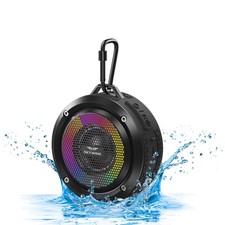 SKYWING Bluetooth Shower Speaker, Soundace S6 IPX7 Waterproof Portable Black