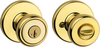 Tylo Entry Door Knob with Lock and Key, Secure Keyed Handle Exterior, Front Entr