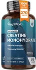 WeightWorld Creatine Monohydrate 3000mg 270 Tablets - Strength & Recovery