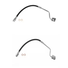 Sunsong Front Left & Right Brake Hydraulic Hose Kit for Ford Mustang 5L V8 87-93