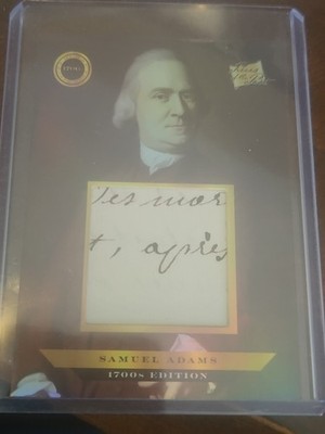 samuel adams sam handwritten word card hand writing written words pieces of the