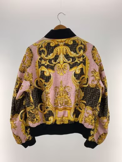 FENDI/Blouson/Size 50/Silk/Pink/All-over Print/FW1091 thumbnail 2