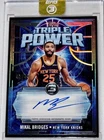 Mikal Bridges 2025-26 Topps Three 3 Basketball ON CARD Auto /49! Sealed KNICKS