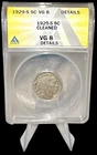1929 Buffalo Nickel ANACS VG 8 5 Cents