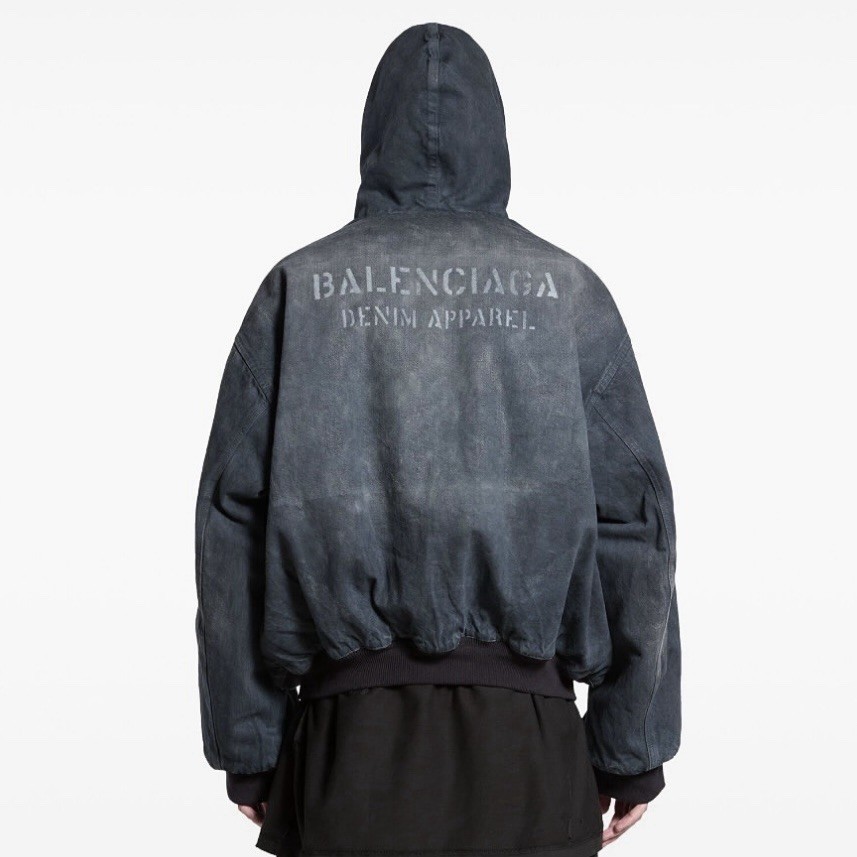 Balenciaga Oversized Denim Bomber | eBay