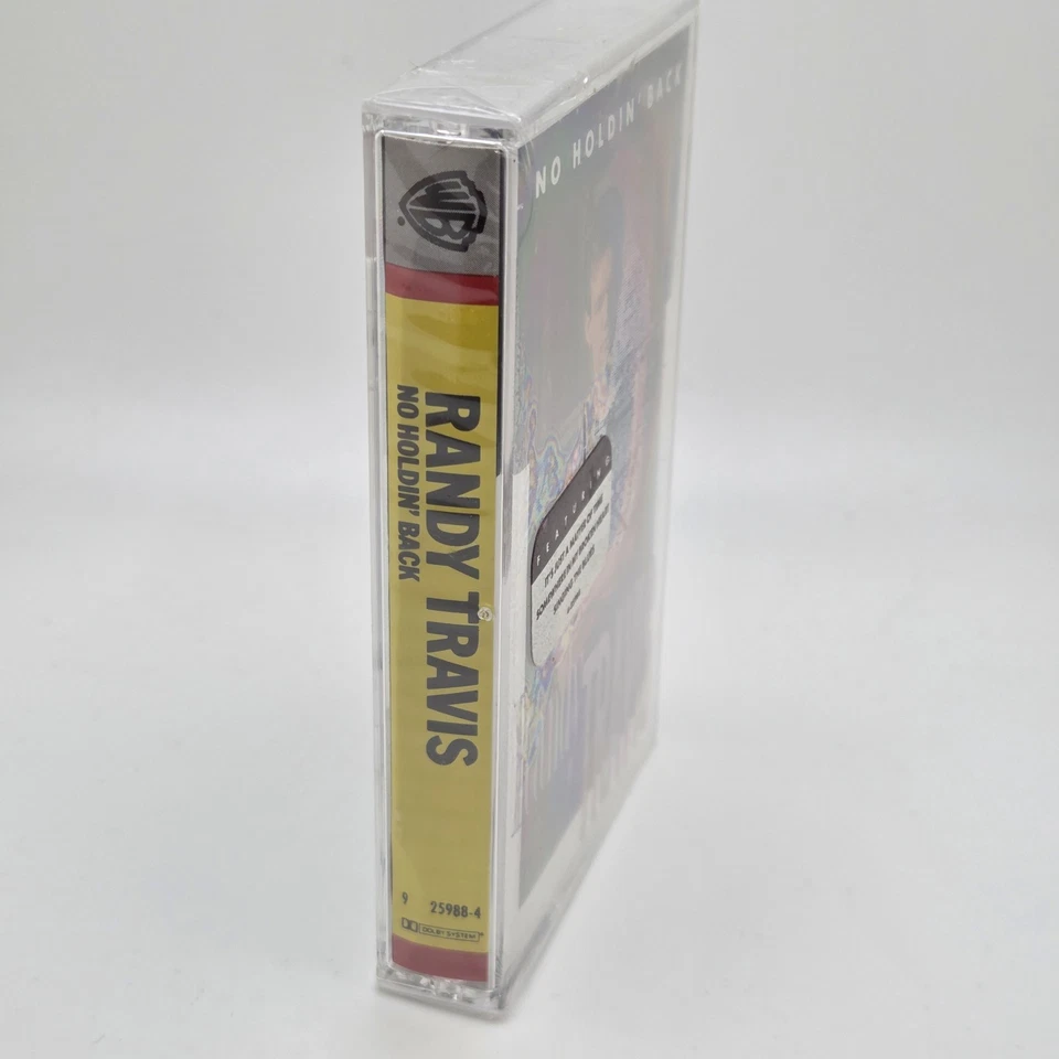 Vintage Randy Travis No Holdin Back Cassette Sealed 1989 Country Warner - Image 2 of 3