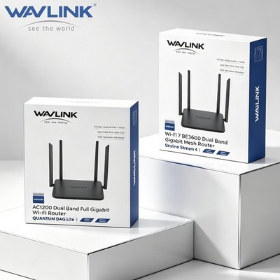 WAVLINK WiFi 7/6 Gaming ROUTER 51000Mbps 3600Mbps Wireless Router Mesh Repeater