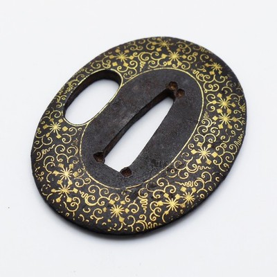 Zogan Inlay Tsuba - Zogan Inlay