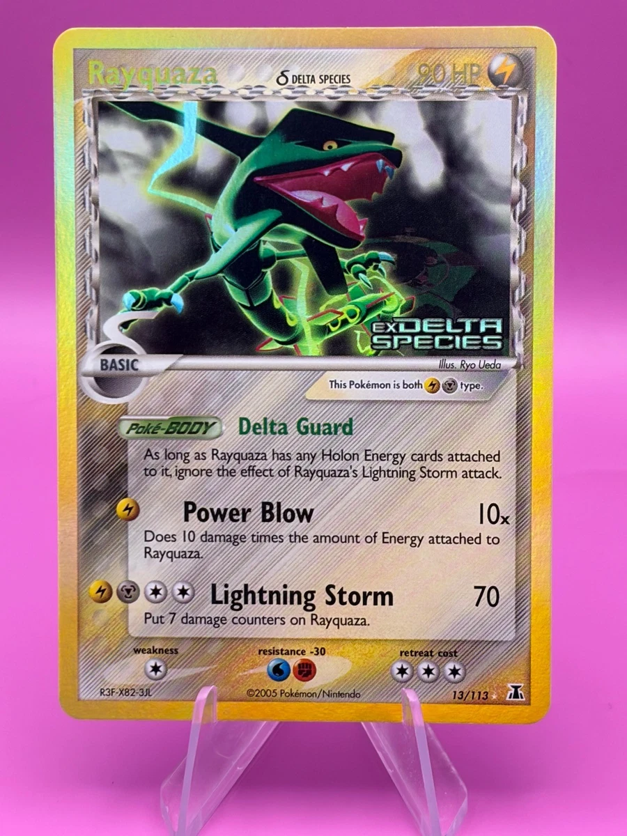 Rayquaza Pokémon TCG EX Delta Species Individual Collectible Card