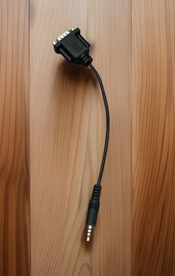 RS232 to 3.5mm DB9 9-Pin Male to 1/8'' Male Plug Audio Adapter Serial Cable