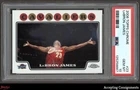 2008-09 Topps Chrome Chalk Toss #23 LeBron James CAVALIERS PSA 10 GEM MINT