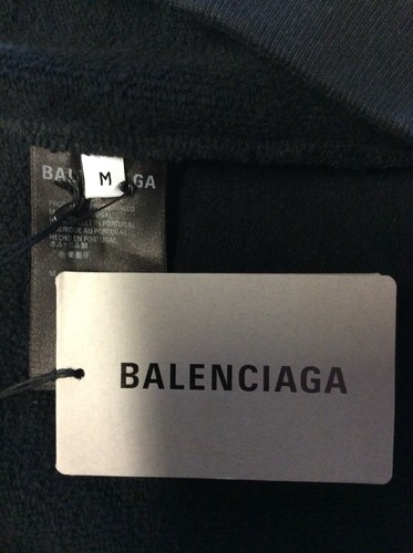 SUDADERA DE GRAN TAMAÑO BALENCIAGA UNFIT PARA HOMBRE LEONES LAUREL NEGRA UK M PRECIO DE VENTA SUGERIDO POR EL FABRICANTE 600 EP - Imagen 8 de 8