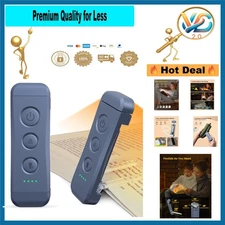 USB Rechargeable Book Light Clip-On LED Reading Light 3 Amber Colors 5 Bright...