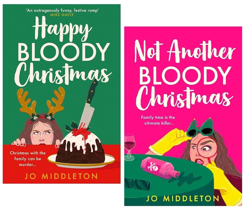Christmas Murder Mysteries By Jo Middleton 2 Books Collection Set Paperback