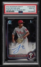 2022 Bowman Draft Black Refractor 71/75 Alex McFarlane PSA 10 GEM MT Auto 10yf