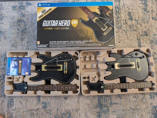 Guitar Hero Live Supreme Party Edition (PS4) mit 2 Gitarren, 2 Dongles, OVP