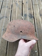 Casque Allemand Original Coque Saine Avec Marquages 