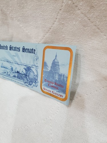 United States Senate Gallery Pass 110th Congress, Susan M. Collins - Picture 2 of 5