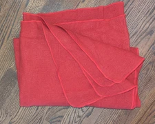 Vintage Northwest Orient Airlines Vintage Cabin Blanket Red Wool inflight throw