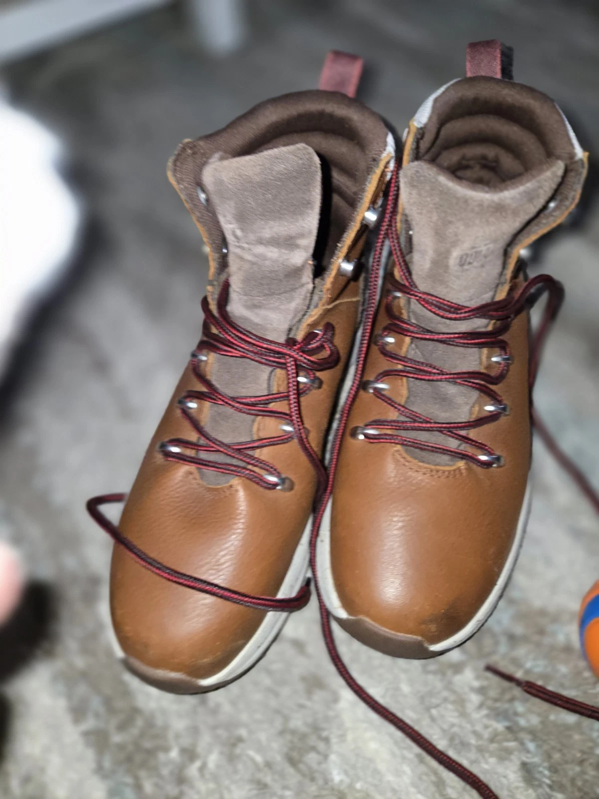 Kodiak Waterproof Leather Hiking Boots Brown Lace Up Ankle US 9 M