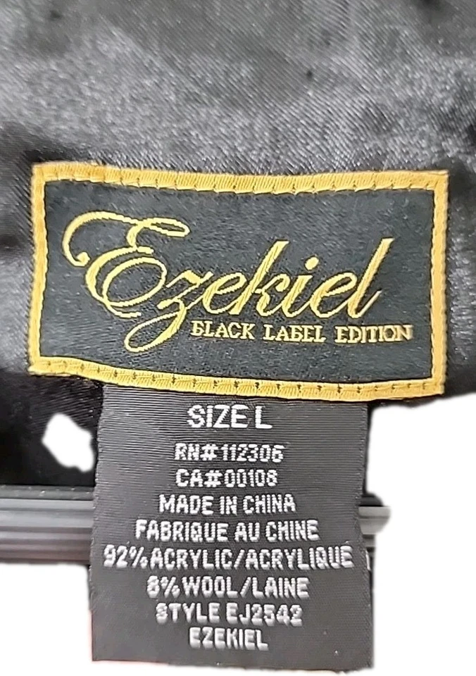 EZEKIEL Kolt Etiqueta Negra Hombre Abrigo de Lana Chaqueta Negro Grande De Gran Tamaño Foto 2 de 4