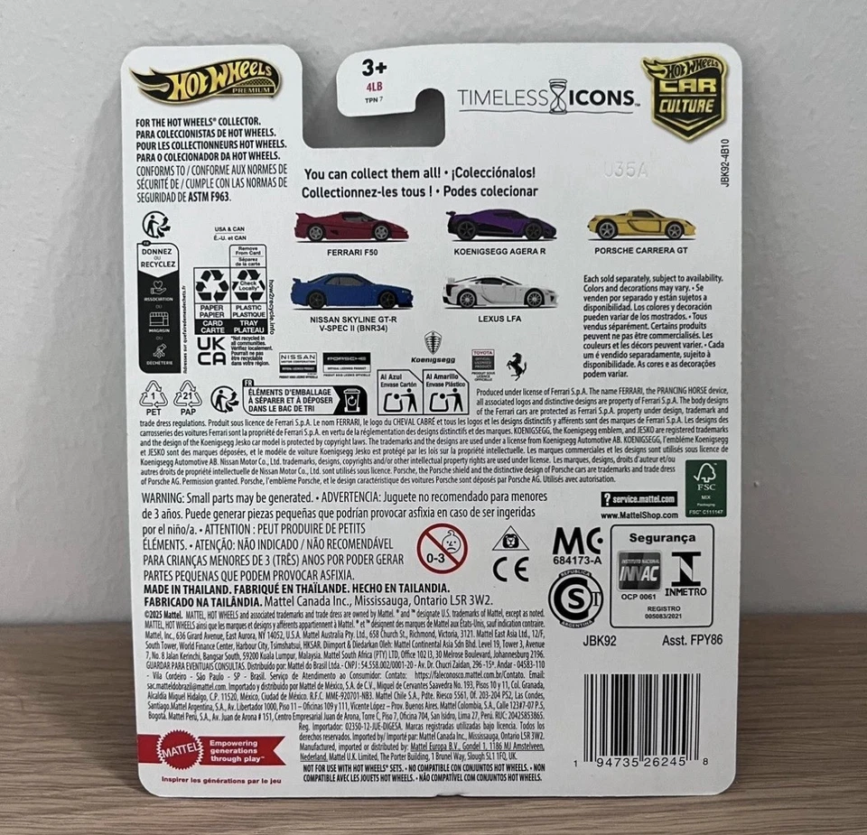 Hot Wheels 2025 Premium Car Culture Timeless Icons 🙌Set of 5 🙌In Hand🙌 - Image 2 of 2