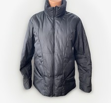 Alfani Black Down Coat Jacket Full Zip S Pockets Puffer Winter