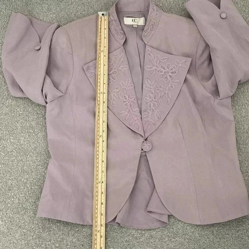 Country Casuals Purple Silk Dress Jacket UK 12 Mother Of The Bride Groom Outfit - Picture 12 of 15