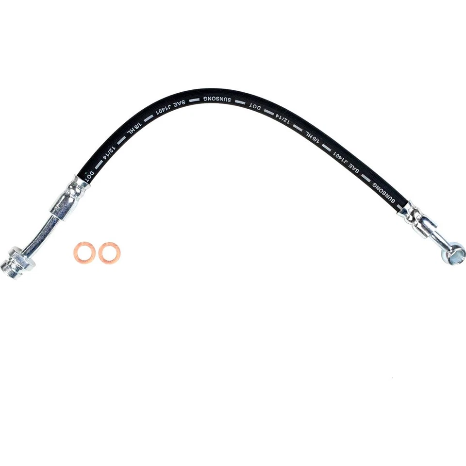 Línea de manguera de freno delantera trasera izquierda y derecha 4 piezas para Hyundai Santa Fe 2010-2012 Foto 4 de 4