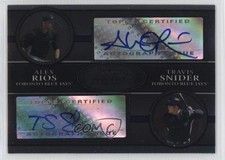 2008 Bowman Sterling Dual 131/325 Alex Rios Travis Snider #DA-RS Auto 0l44