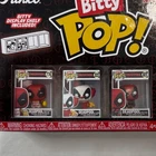 Funko Marvel Bitty Pop! Deadpool 4 Pack Mystery Pop Vinyl Figures Display Shelf