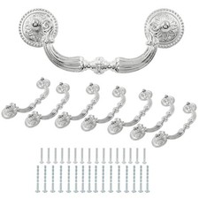 8 Pack Bail Pull Handles, 3.5 Inch Hole Center Vintage Antique Drop... Fast Ship