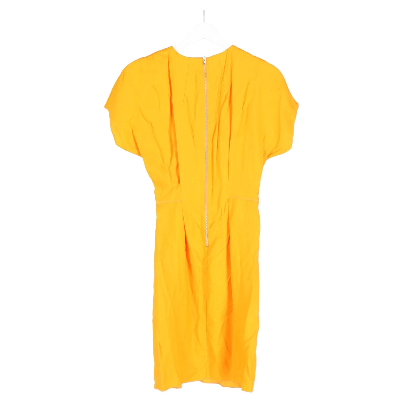 Acne Studios abito tubino girocollo al ginocchio in viscosa arancione