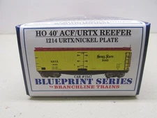 BRANCHLINE-#1214-URTX/NICKEL PLATEE-40' REEFER-#1547-KIT-HO SCALE