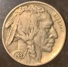 1937 (P) Buffalo Nickel (Condition: Extremely Fine EF XF) - SN176