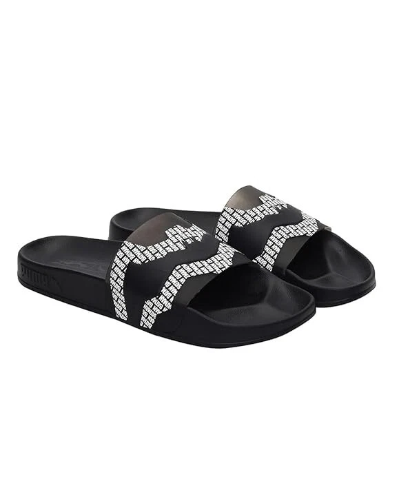 Puma Leadcat 2.0 Batman 383096 01 sandali ragazzo US 4 neri slip on slide JOBB072