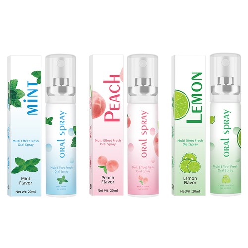 Fresh Mouth Spray Breath Fresheners Fresh Breath Spray Fruit White Peach Flavor