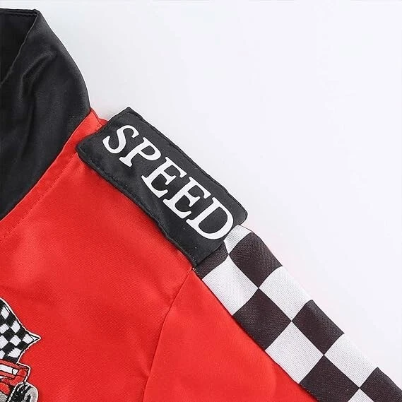 DISFRAZ DE TRAJE DE CARRERAS F-1 PARA NIÑOS con NOMBRE/NÚMERO PERSONALIZADO EN SUBLIMACIÓN DIGITAL Foto 4 de 4