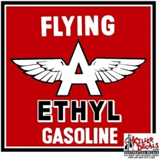 (FLYI-15) 24" FLYING A ETHYL GASOLINE VINYL DECAL FOR MAKING SIGNS