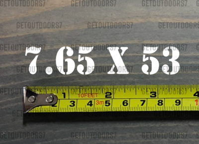 5.7 x 28 MM Sticker Decal 3.5 Ammo Can Box Label Ammunition Case DIE CUT XO