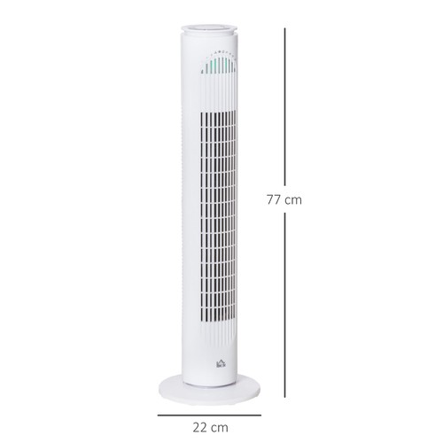 Tower Fan, 3 Speed 3 Mode, Timer, Oscillation Remote White Fan - Picture 3 of 9