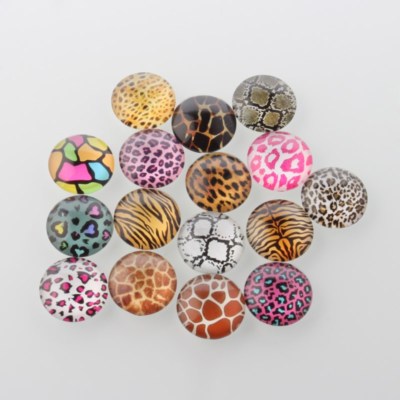 Lot De 10 Cabochons En Verre Ronds 10mm - Motifs Urbains Multicolores, Pour Créations Bijoux