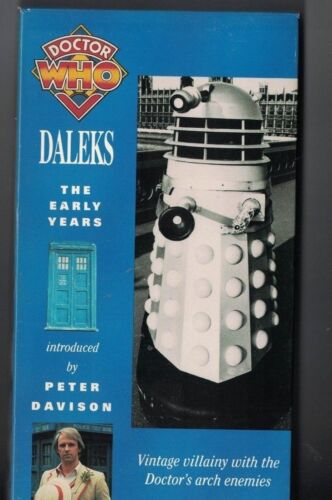 DALEKS THE EARLY YEARS-PETER DAVISON 5TH. DOCTOR-DOCTOR WHO DOC.-RARE 1993 VHS - Picture 1 of 2