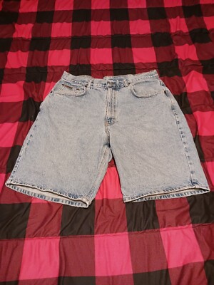 Calvin Klein Jean Shorts Denim Cotton Men 34 Vintage Made In The USA 