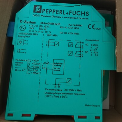 Pepperl+Fuchs    KFA6-DWB-EX1.D   signal isolator safety barrier Brand New188383